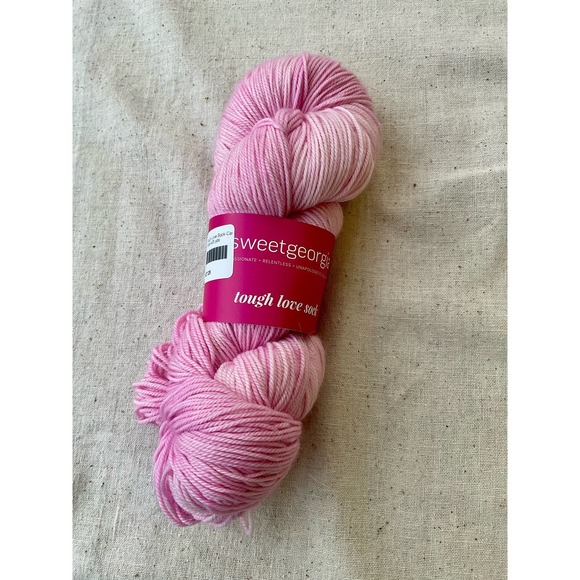 Sweet Georgia Tough Love Sock Wool/Nylon Yarn “Candyfloss” Pink *discontinued* - Picture 4 of 4